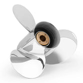 10 1/2 x 13 Stainless Steel Propeller for Mercury Outboard 25-70 HP ,13 Spline Tooth,RH